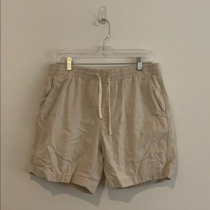 Men's J.Crew linen/cotton blend shorts